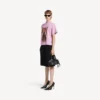 Camiseta de mujer Balenciaga Sacra Cœur de corte medio en rosa antiguo Camiseta de mujer Balenciaga Sacra Cœur de corte medio en rosa antiguo
