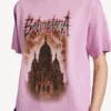 Camiseta de mujer Balenciaga Sacra Cœur de corte medio en rosa antiguo Camiseta de mujer Balenciaga Sacra Cœur de corte medio en rosa antiguo
