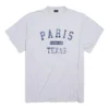 Camiseta de París, Francia, de corte oversize «Gris jaspeado» 787349TRVO81300
