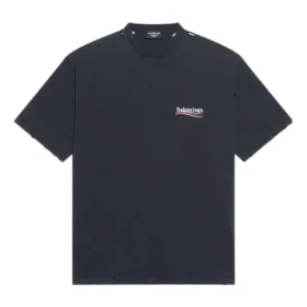 Camiseta de Political Campaign, corte grande «Washed Black» 641675TKVJ19034