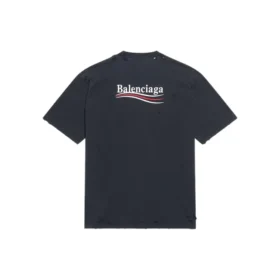 Camiseta de Political Campaign, corte grande «Washed Black» 641675TKVJ19034