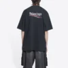 Camiseta de Political Campaign, corte grande «Washed Black» 641675TKVJ19034