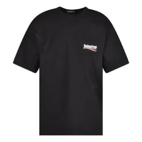 Camiseta de Political Campaign, talla grande, color «negro» 641675TKVJ11070