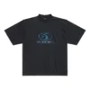 Camiseta de surfista, corte mediano «Negro Azul» 764235TPVM31412