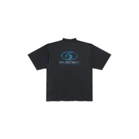 Camiseta de surfista, corte mediano «Negro Azul» 764235TPVM31412