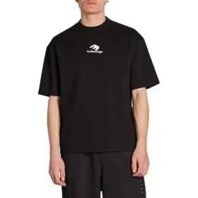 Camiseta deportiva de manga corta con icono «Black» 612966TNVF21070