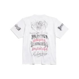 Camiseta Diy Metal «Blanco, Negro, Rojo» 641675TPVO29065