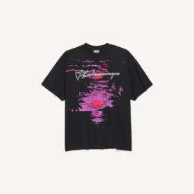 Camiseta «Dream» de corte mediano para mujer en negro