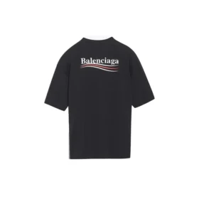 Camiseta holgada de manga corta con estampado de logotipo, color negro 641655TIV521070