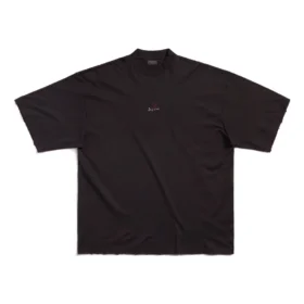 Camiseta «Je t’aime» de corte ancho «Negro» 744439TOVM79070