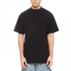 Camiseta larga con dobladillo trasero y corte holgado «Negro» 681045TLVH91070
