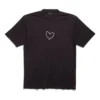 Camiseta Lovey, corte grande, «Negro» 641675TQVV89034