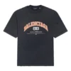 Camiseta Maison Balenciaga, corte mediano, «Negro» 612966TLVJ11074