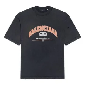 Camiseta Maison Balenciaga, corte mediano, «Negro» 612966TLVJ11074
