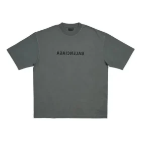 Camiseta Mirror de Balenciaga, corte mediano, «Gris» 612966TNVR21242