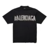 Camiseta nueva Tape Type de corte mediano «Negro» 739784TQVQ81073