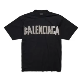 Camiseta nueva Tape Type de corte mediano «Negro» 739784TQVQ81073