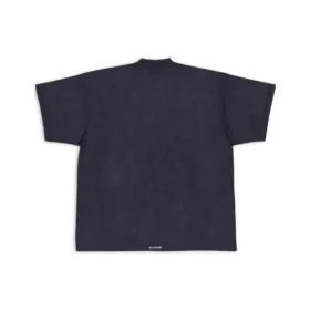 Camiseta oversize con lengüeta «Negro» 694576TMVJ21151
