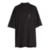 Camiseta oversize con pegatina de talla «Negro» 720209TNVE41000