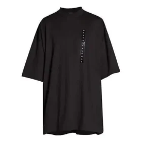 Camiseta oversize con pegatina de talla «Negro» 720209TNVE41000