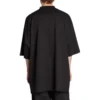Camiseta oversize con pegatina de talla «Negro» 720209TNVE41000