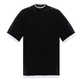 Camiseta oversize de capas «Black White» 644693TIVG61070