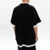 Camiseta oversize de capas «Black White» 644693TIVG61070