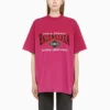 Camiseta oversize de jersey vintage auténtico «Rosa» 694576TMVA95566