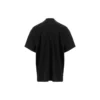 Camiseta oversize de malla con cuello redondo «Negra» 694576TMVD41000