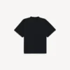 Camiseta oversize de surfista vintage para hombre en negro