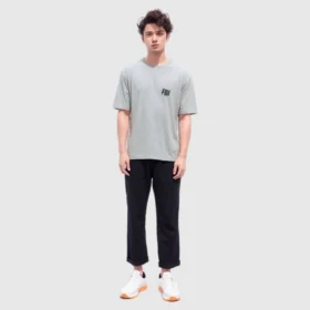 Camiseta oversize del FBI «Gris jaspeado y negro» 681314TLVG91380