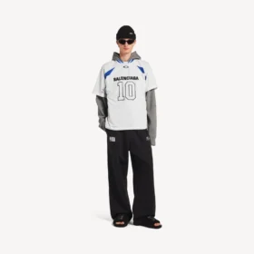 Camiseta oversize para hombre de Balenciaga | Colaboración con la NBA en blanco/multicolor