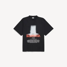 Camiseta oversize para hombre «The Door» en negro