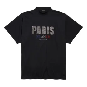 Camiseta oversize Paris Strass «Negro» 787349TRVL51000