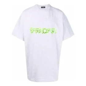 Camiseta oversize Slime «Gris Verde» 676589TLVF11203