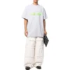 Camiseta oversize Slime «Gris Verde» 676589TLVF11203