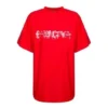 Camiseta oversize Slime «Rojo Blanco» 676589TLVF16407