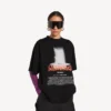 Camiseta oversize «The Door» para mujer en negro