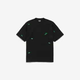 Camiseta para hombre «520 stickers» de corte medio en negro/verde
