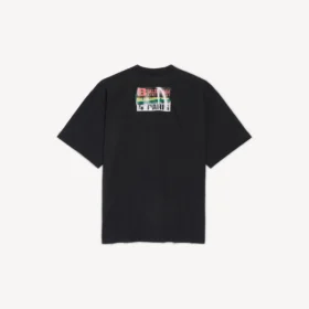 Camiseta para hombre «Bumper Stickers» de corte medio en negro