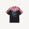 Camiseta para hombre de corte mediano con estampado «extreme tie dye» en negro Camiseta para hombre de corte mediano con estampado «extreme tie dye» en negro