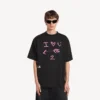 Camiseta para hombre «i<3 u» de corte mediano en negro Camiseta para hombre «i<3 u» de corte mediano en negro