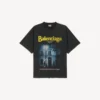 Camiseta para hombre «The Address» de corte mediano en negro lavado Camiseta para hombre «The Address» de corte mediano en negro lavado