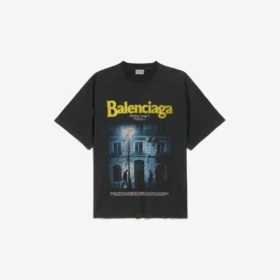 Camiseta para hombre «The Address» de corte mediano en negro lavado