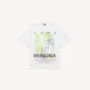 Camiseta para hombre «The Window» de corte mediano en blanco