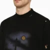 Camiseta Paris Moon Oversized «Black Faded» 739028TQVX61055