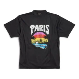 Camiseta Paris Tropical, corte mediano, «Negro» 764235TPVL91569