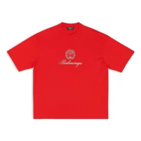 Camiseta Qixi Crest, corte mediano, «Rojo», 612966TMVL46971