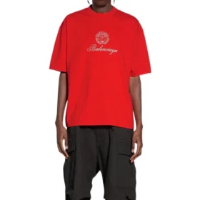 Camiseta Qixi Crest, corte mediano, «Rojo», 612966TMVL46971