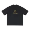 Camiseta Qixi Crest de corte mediano «Negro» 612966TMVL41075